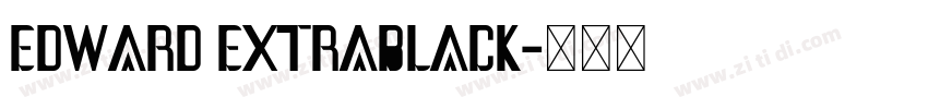 Edward ExtraBlack字体转换